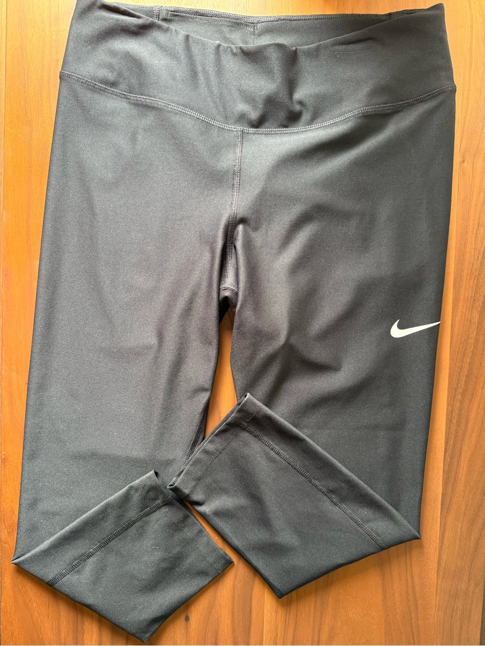 Nike Black Leggings with White Swoosh